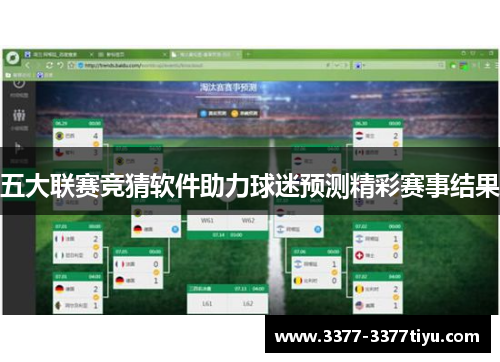 五大联赛竞猜软件助力球迷预测精彩赛事结果